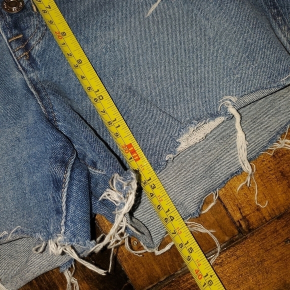 Gap Distressed Button Fly Denim Jeans Size 27 - Picture 3 of 12